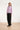 24591 Bluse mit Blumenstruktur in Lila | Flieder