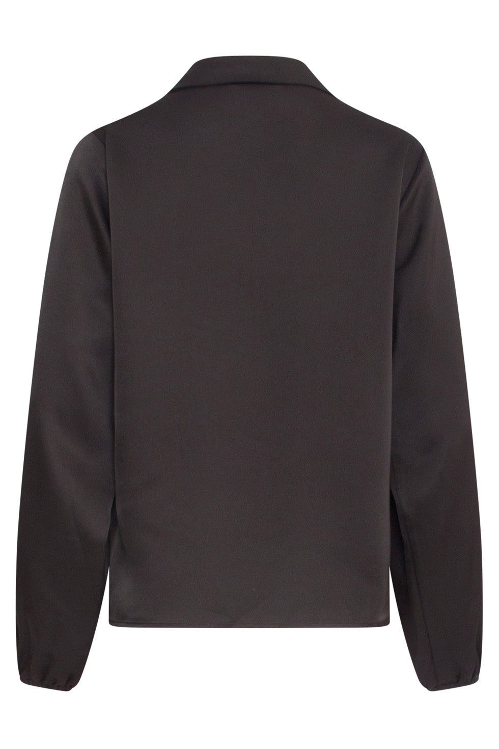 24594 Satijnen E Top | Black