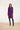 24622 Paarse Gebreide Jurk Met Ronde Hals | Purple