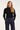 24624 e Fijngebreide Top Met Ronde Hals | Black