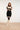 24627 Beige e blok Gebreide Jurk | Sand - Black