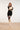 24627 Beige e blok Gebreide Jurk | Sand - Black
