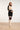 24627 Beige e blok Gebreide Jurk | Sand - Black