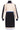 24627 Beige e blok Gebreide Jurk | Sand - Black