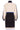 24627 Beige e blok Gebreide Jurk | Sand - Black