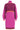 24627 blok Gebreide Jurk | Cerise - Bordeaux