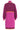 24627 blok Gebreide Jurk | Cerise - Bordeaux