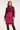 24627 blok Gebreide Jurk | Cerise - Bordeaux