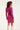 24632 Paarse Bicolor Gebreide Jurk Met V-Hals | Cerise - Purple