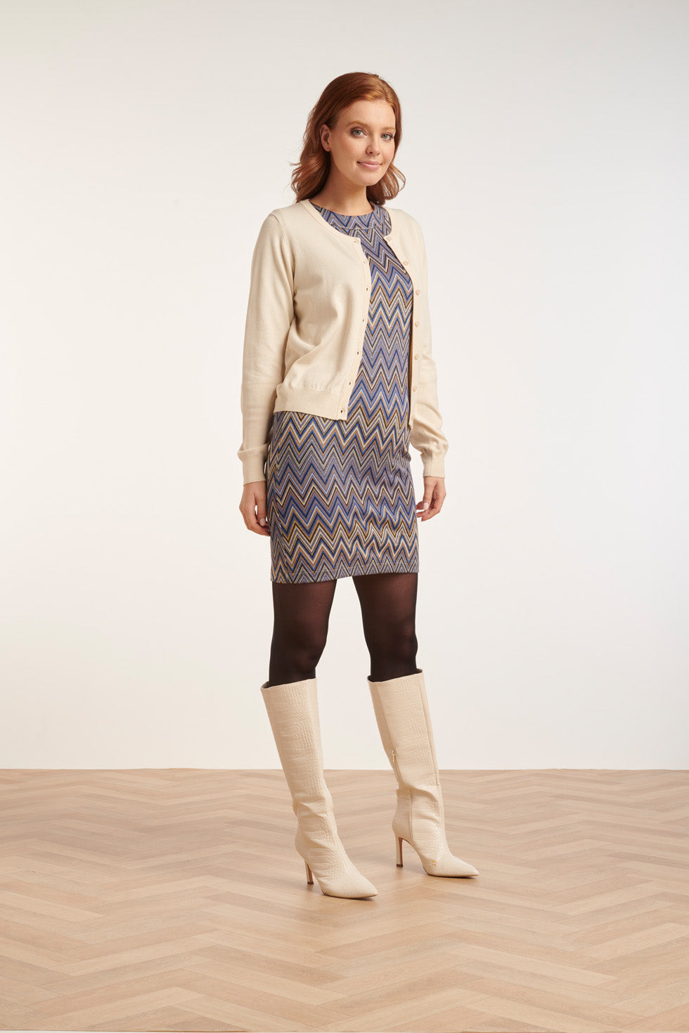 24633 Gebreid Vest | Sand