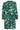 24657 Teal Dierprint Jurk | Petrol - Black