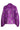 24698 Paarse Chiffon Jacquard V-Hals Top Met Bladmotief | Purple