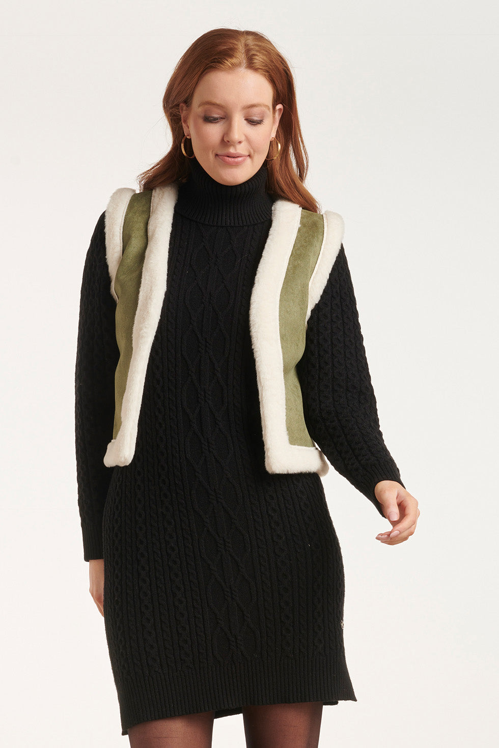 24707 Leger Suedine Gilet | Army