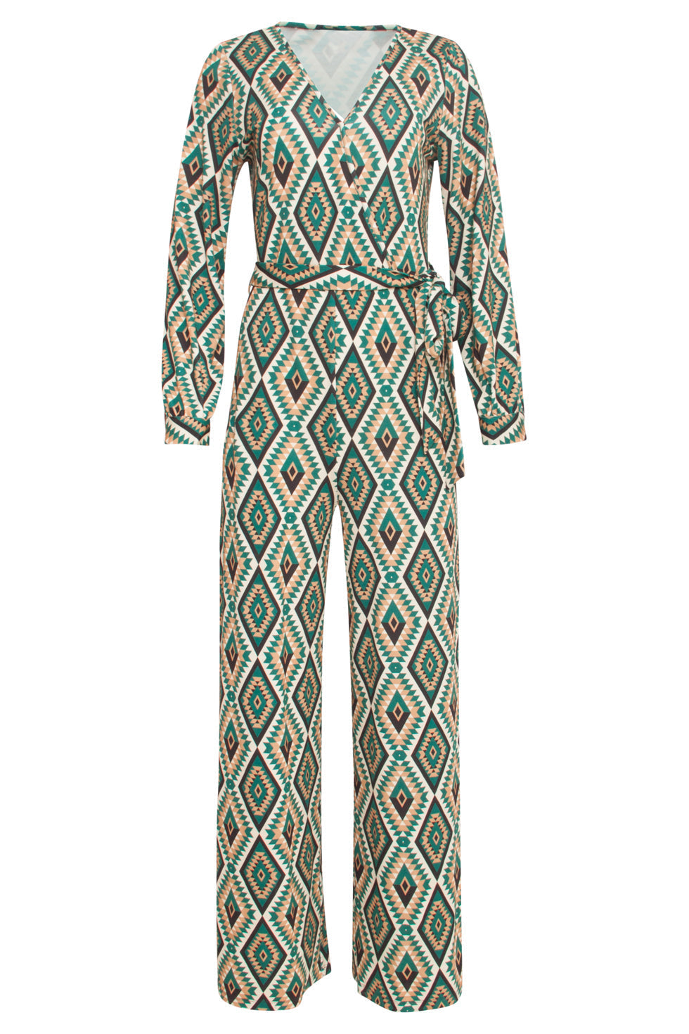 24760 Aztec Print Jumpsuit | Muticolour