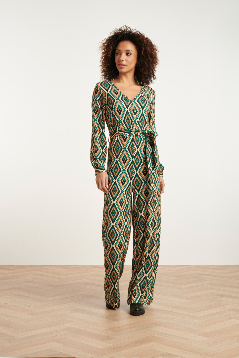 24760 Aztec Print Jumpsuit | Muticolour