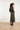 24762 Getailleerde Jurk Met Bladerenprint | Black - Off White