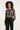 24777 e Oversized Trui Met Grafische Bloemenprint | Black - Sand
