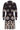24779 e Gebreide Jurk Met Grafische Bloemenprint | Black - Sand