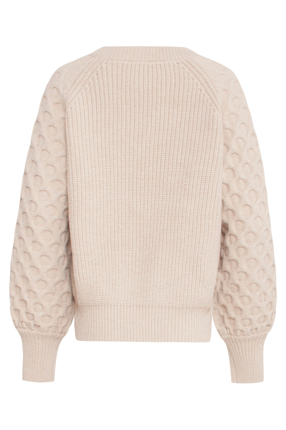 24784 Oversized Trui Met V-Hals | Sand