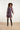 24802 Paarse Paisley Jurk Met en Jacquard | Black - Purple