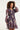 24802 Paarse Paisley Jurk Met en Jacquard | Black - Purple