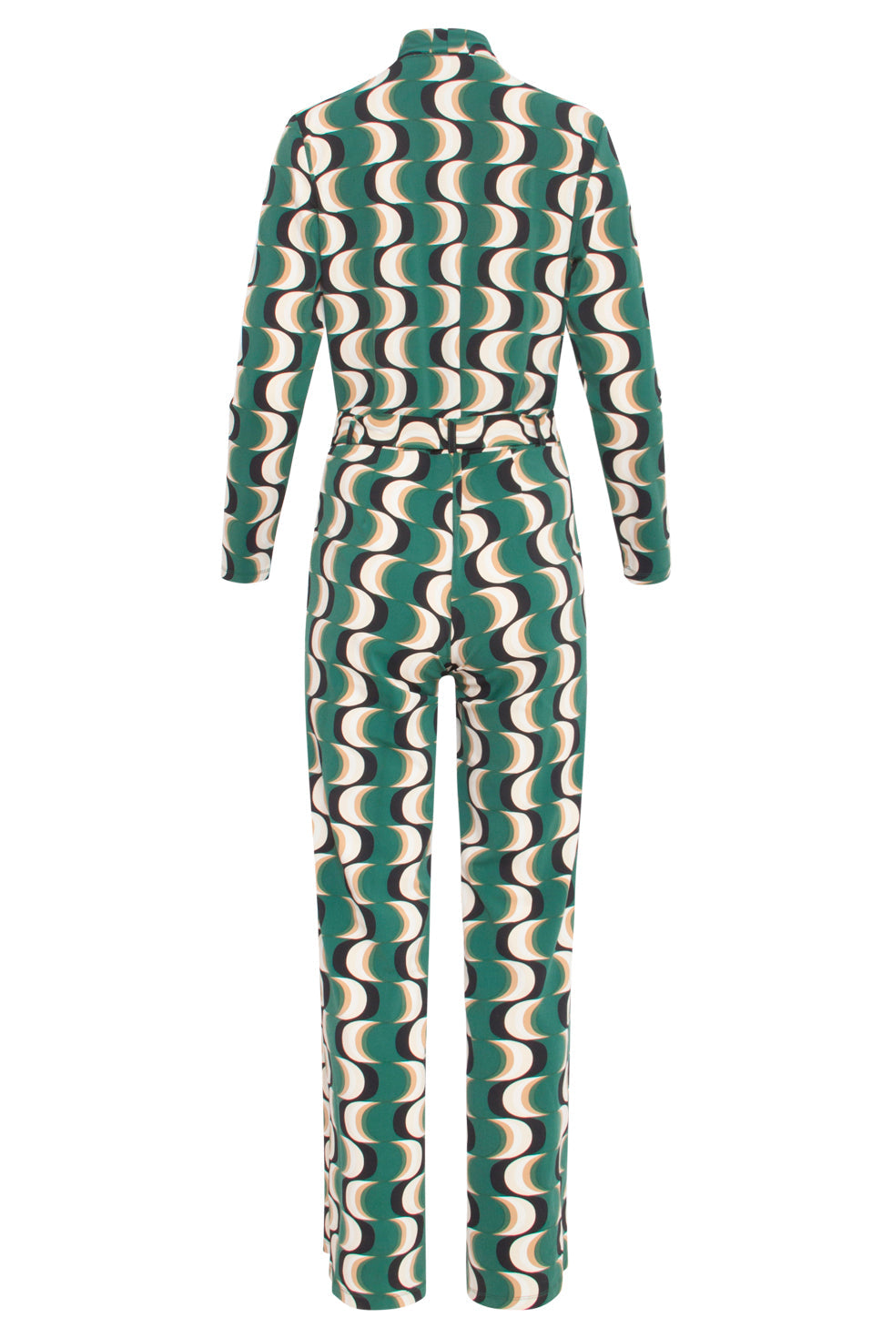 24816 Retro Geprinte Travel Kwaliteit Jumpsuit | Muticolour