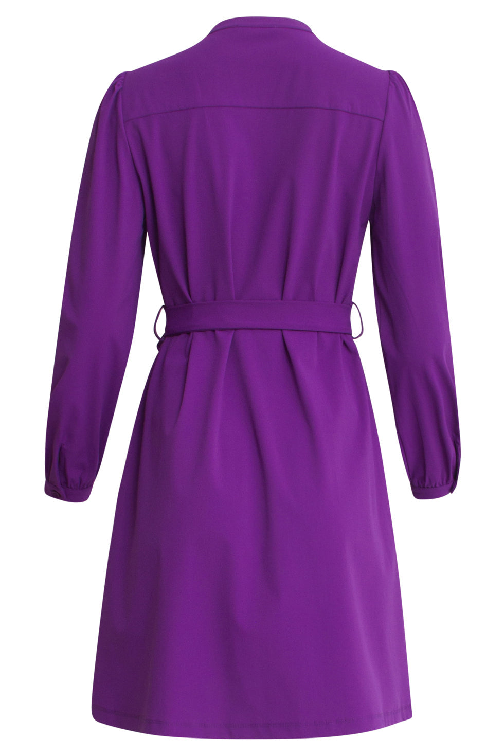 24819 Midi Lange Paarse Travel Kwaliteit Jurk | Purple