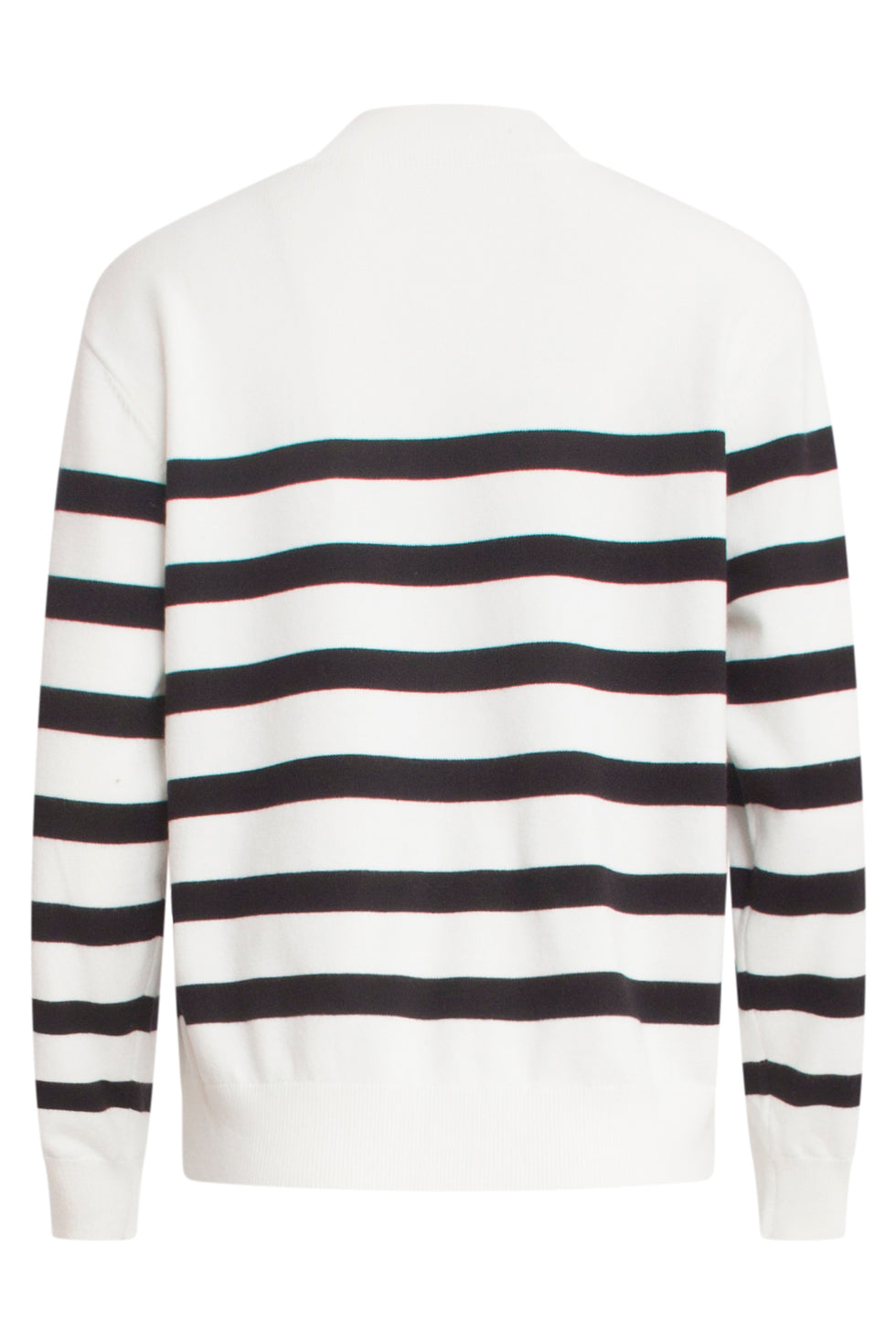 24907 Gebreide - Gestreepte Top | Black-White