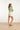25006 Crinkle Top Met Lichtte Abstracte Print | Light Green - White