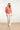 25008 Gestreepte V-Hals Satijn Top | Red - Muticolour
