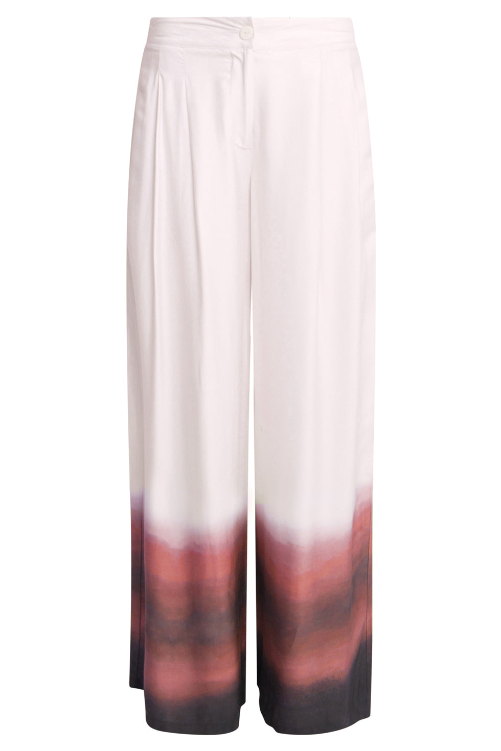 25018 Wide Leg Broekvintage Mauve Ombre | Off White-Old Pink