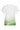 25023 Loose Fit V-Paneel Top Met Ombre Print | Off White - Light Green