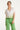 25023 Loose Fit V-Paneel Top Met Ombre Print | Off White - Light Green