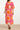 25028 V-Neck Midi Jurk Met Ballonmouwengrafisch Fruitprint | Pink - Muticolour