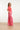 25040 Stretchy Rondhals Top Met Schelpprint | Red - Pink