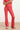 25041 Flared Leggings Met Schelpenprint | Red - Pink