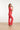 25041 Flared Leggings Met Schelpenprint | Red - Pink