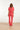 25041 Flared Leggings Met Schelpenprint | Red - Pink