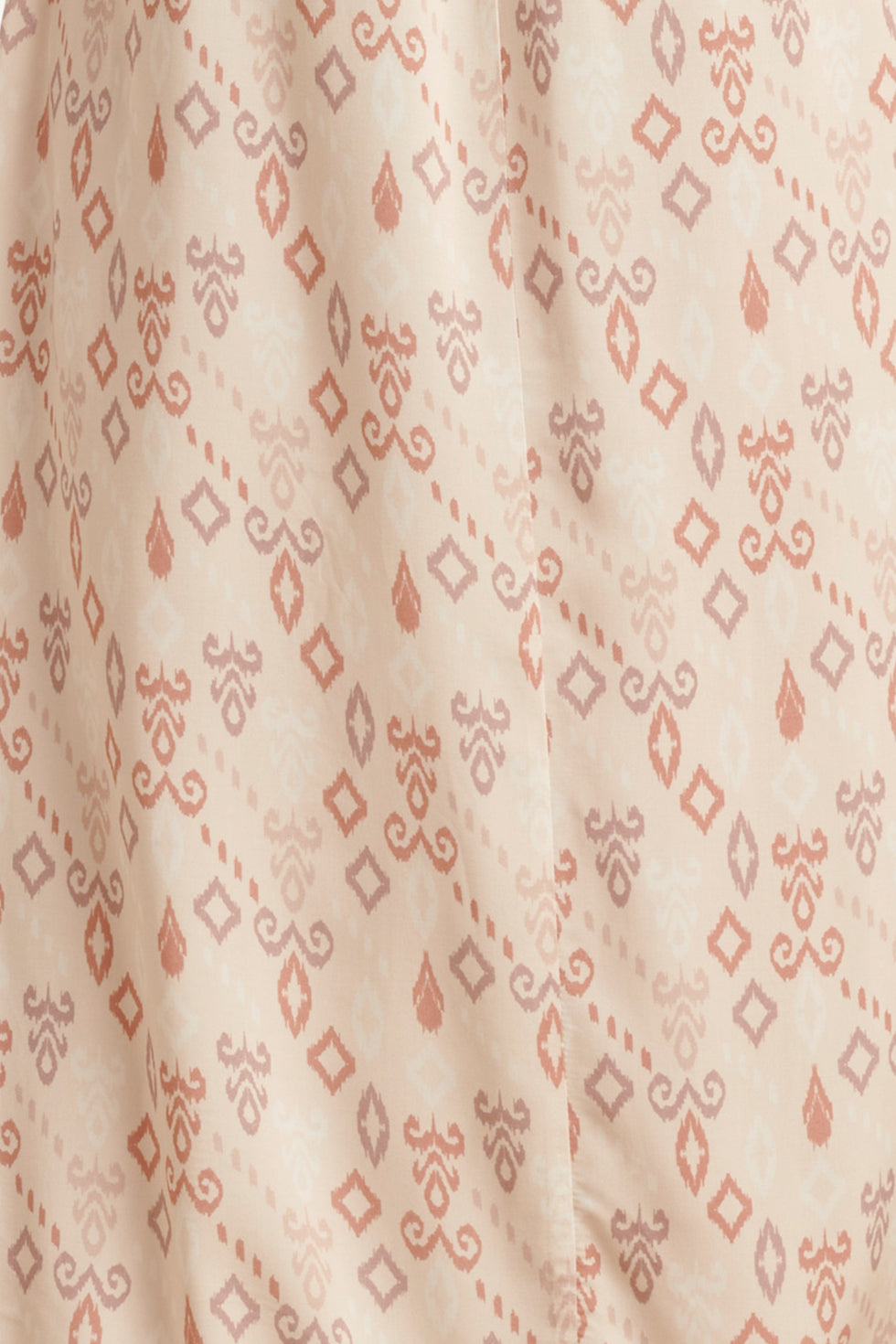 25042 Lichte Maxi Jurk Met V-Halsaztec Print-Nude Tinten | Sand-Multicolour