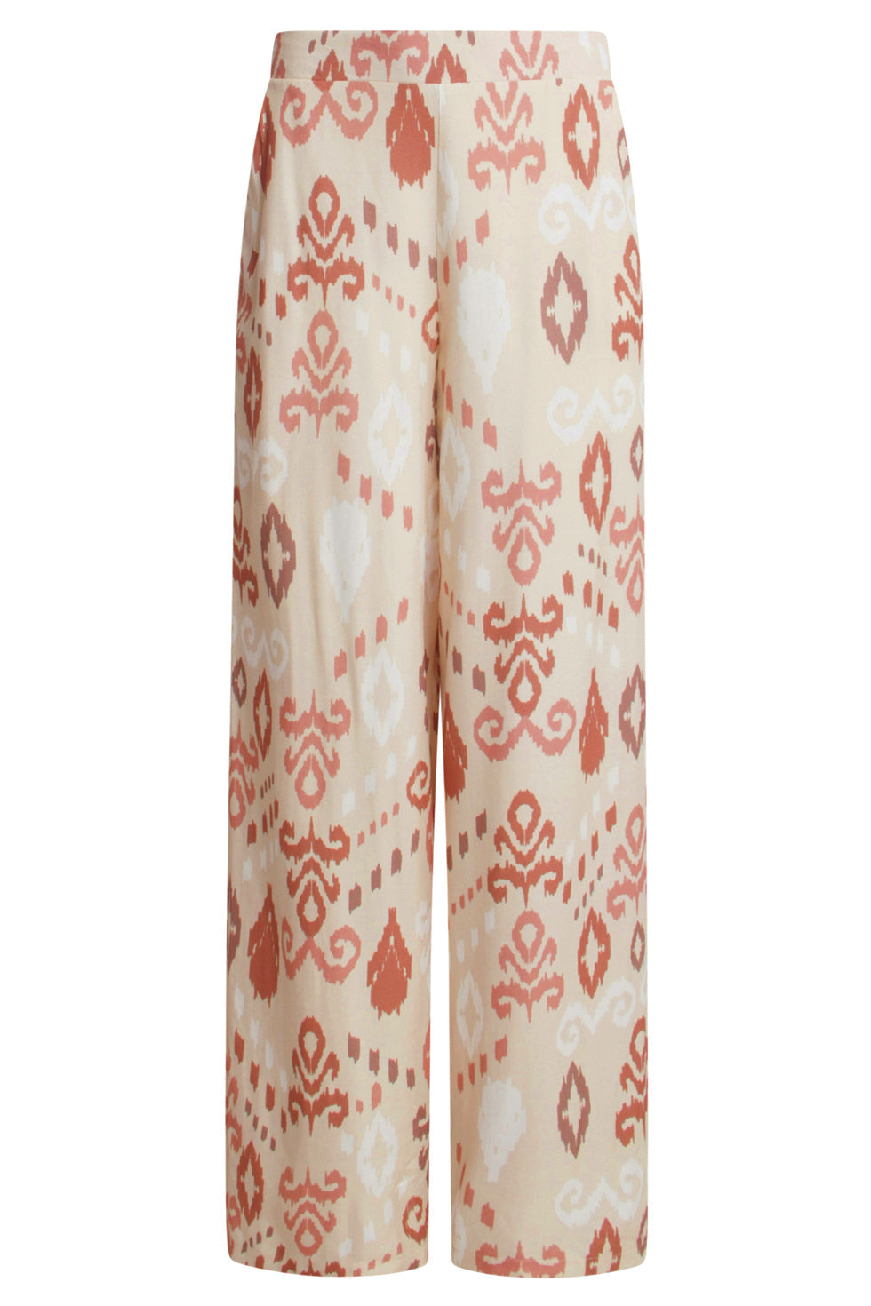 25044 Flowy Aztec Print Broeknude Tinten | Sand-Multicolour