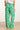25047 Stretchy Flowy Broek Met Bladprint | Green - White