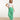 25047 Stretchy Flowy Broek Met Bladprint | Green - White