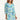 25052 Korte Jurk Met Kraaggrafisch Bloemenprintcobalt | Cobalt - Green