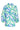 25053 te Top Met V-HalsKobalt Bloemenprint | Cobalt - Green