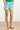 25054 Te Geplooide Shorts Met | Cobalt - Green