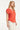 25055 Top Met V-Halspalmprint | Red - Muticolour