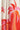 25058 Off White Flowy Maxi Jurk Met Helder Palm Print | Red - Muticolour