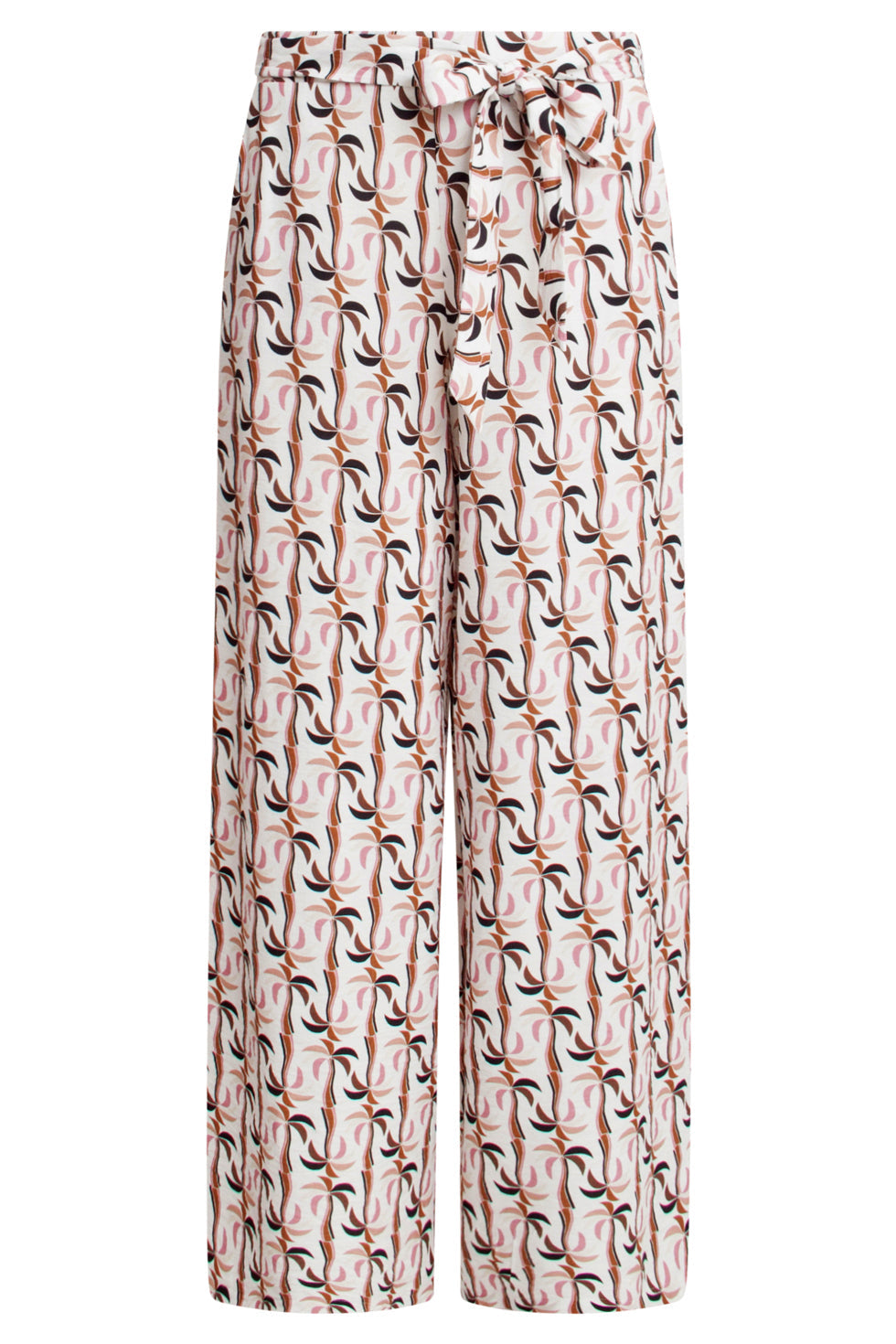 25059 Marocain Broek Met Palmprint | Sand - Muticolour