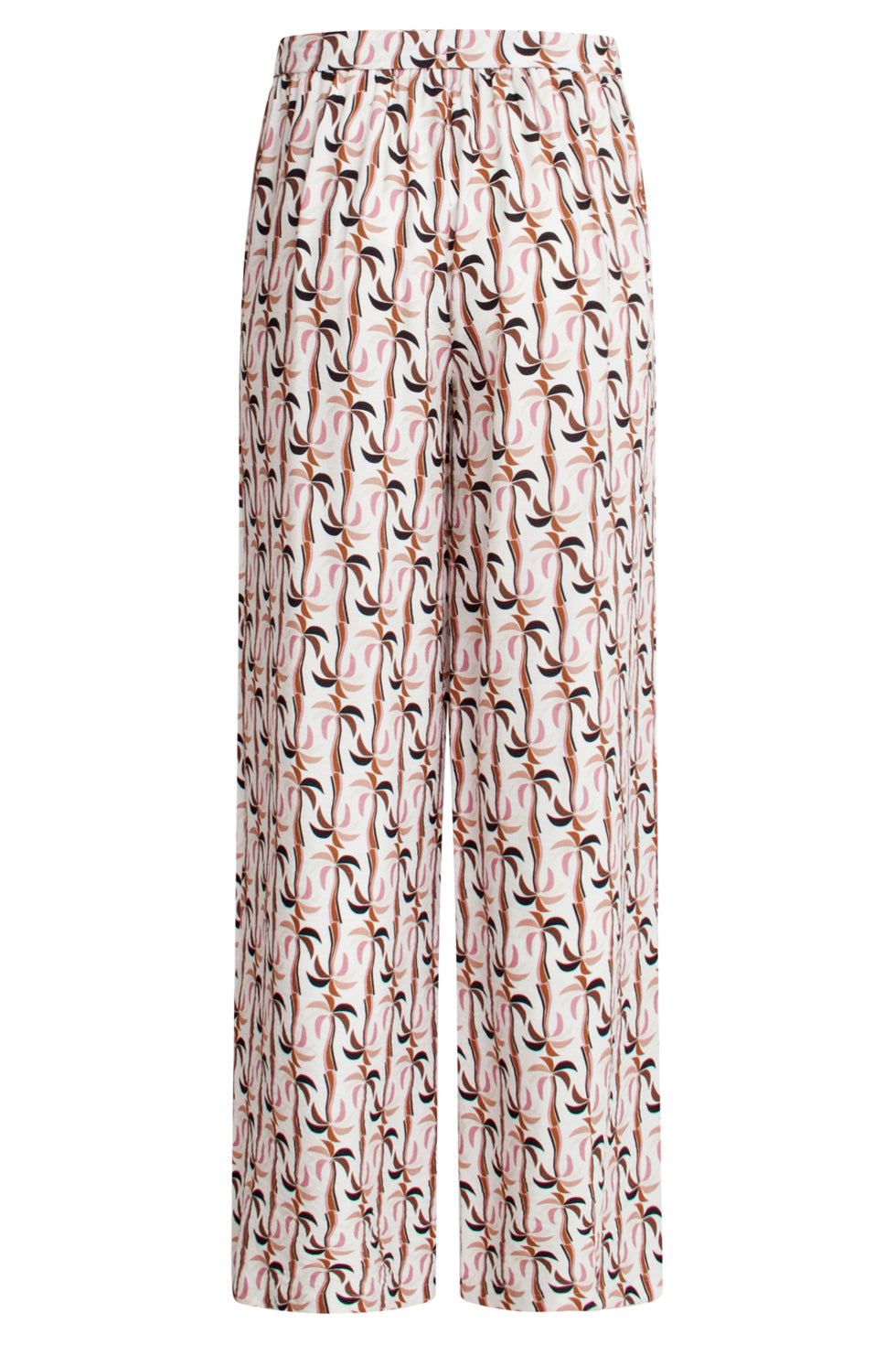 25059 Marocain Broek Met Palmprint | Sand - Muticolour
