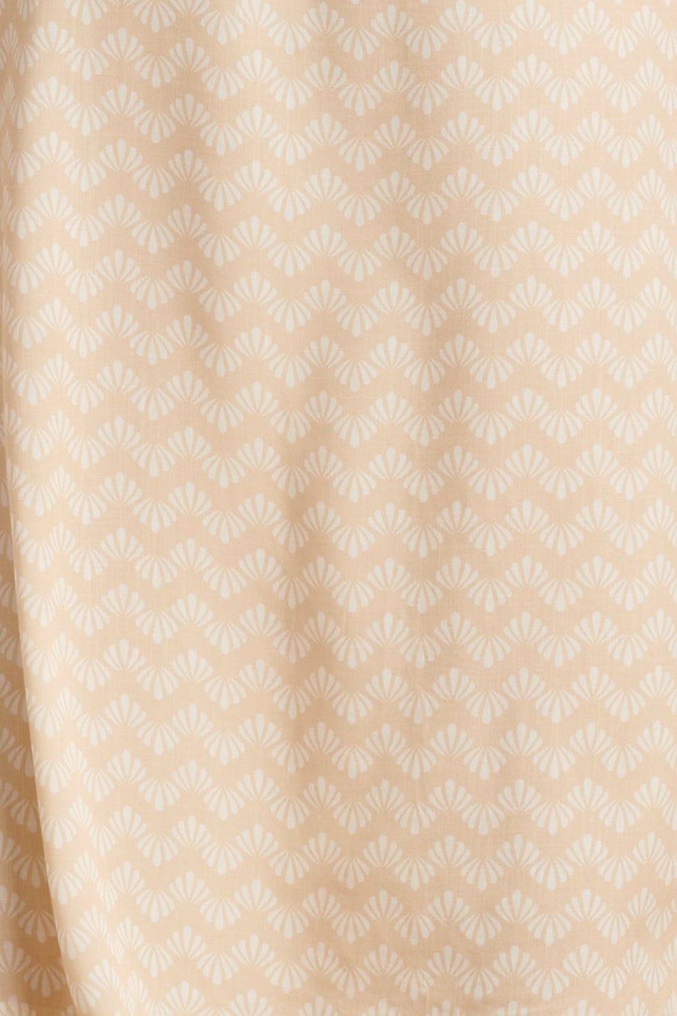 25064 Wijde Broek Met Schelp Zigzagprint | Sand-White
